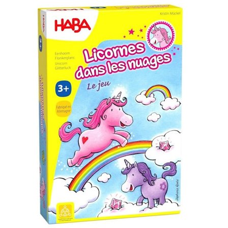 Haba tärningsspel - Unicorns In The Clouds - Ålder 3 och uppåt - Fairy race mot solen