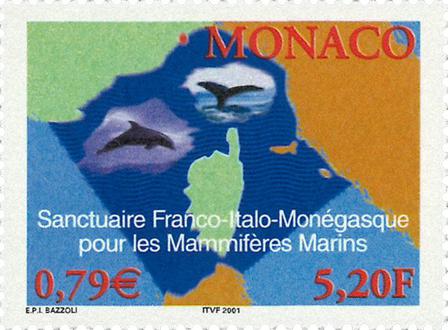 Monaco - Havmiljøbeskyttelse - Postfrisk frimærke