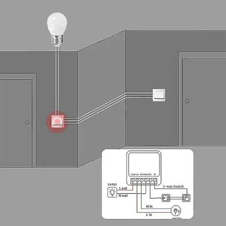10a Tuya Wifi Mini Smart Lysbryter Diy 2 Veis Fjernkontroll