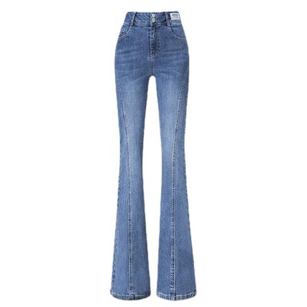 Vintage Dame Flare Jeans Højtaljede Denim Lange Bukser Bell Bott