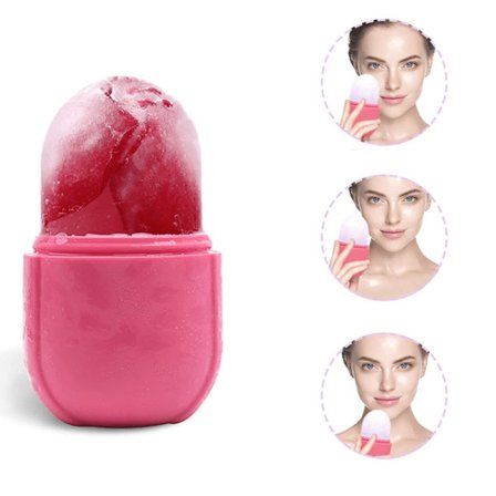 Ice Face Roller - Isterapi för Ansiktet Rosa