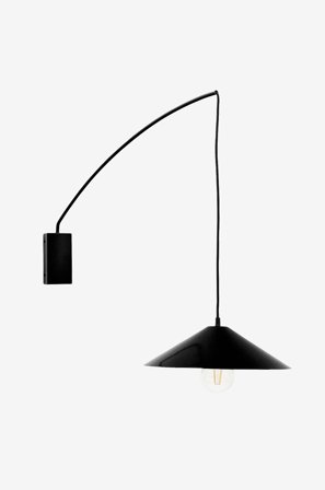 Kave Home - Kally vegglampe i svartmalt utførelse - Svart - Vegglamper - Fra Homeroom