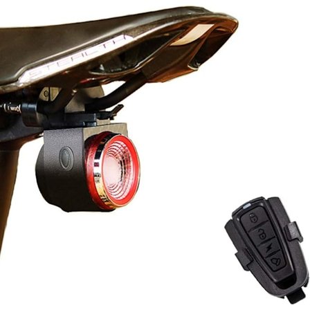 Cykellygter, Smart Baglygte Alarm, USB-opladning Baglygter