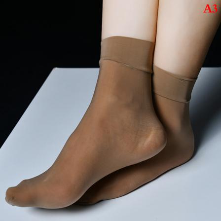 Oljiga Silkeslena Korta Strumpor Unisex Parstrumpor Ultratunn Se-th