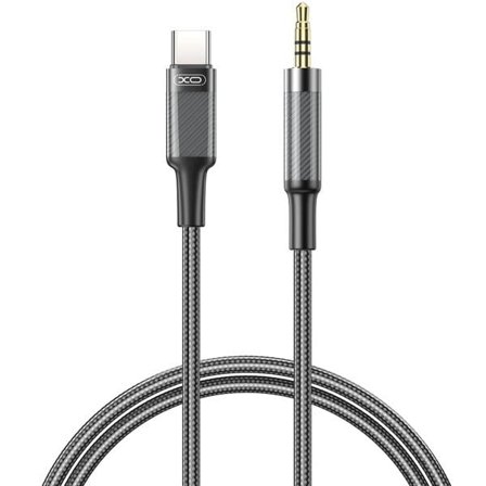 XO Ljudkabel USB-C till 3,5mm 1m - Svart
