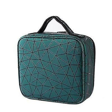 Kvinnor Makeup Väska Läder Resa Manikyr Skönhet Makeup Väska Bärbar Make Up Förvaring Box