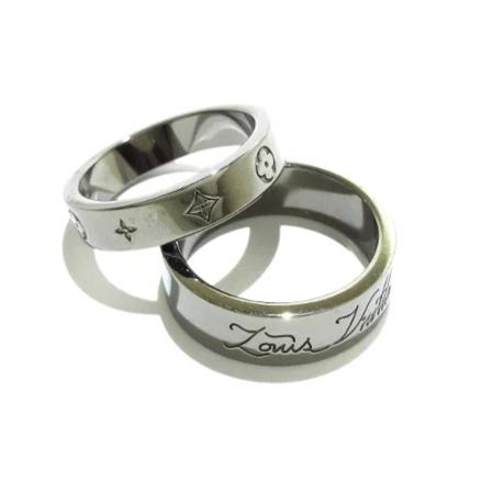 Louis Vuitton Vintage Pre-owned Metal ringe Grå, Dame Vintage Smykker, Størrelse: ONE Size