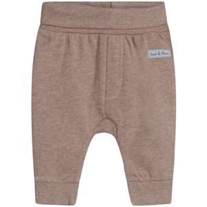 Hust&Claire Deer Brown Melange Gail Sweatpants 62 cm - Bottoms - 62 cm - Brown - Junge
