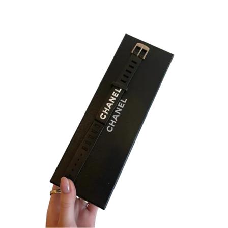 Chanel Vintage Pre-owned Gummi chanel-smykker Sort, Dame Vintage Accessories, Størrelse: ONE Size
