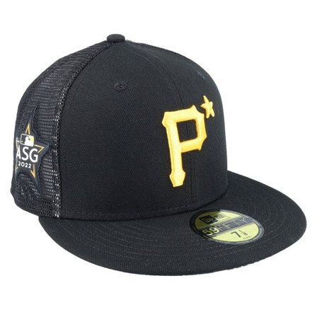 New Era - MLB Svart fitted Keps - Pittsburgh Pirates MLB22 All Star Game Wo 59FIFTY Black Mesh Fitted @ Hatstore