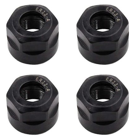 4 stk. ER11-A Type M14 Gevindspændepatron Spænde Sekskantmøtrikker, til CNC Fræsepatronholder Drejebænk