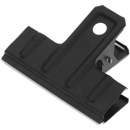 Store Tyreklemmer Forstærket, 10-pak 7,6 cm Lange Store Metalklemmer til Kontoret (Sort)