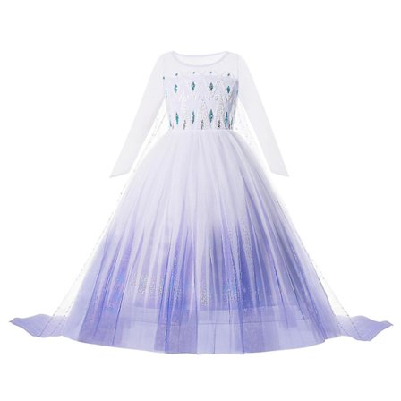 Frozen 2 kostyme for jenter Prinsessekjole Barn Snow Queen Cosplay Madrigalklær Anna Elsa kjole