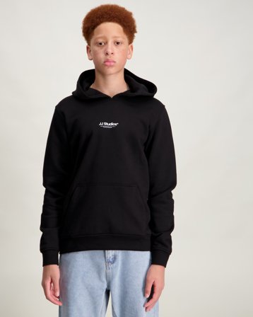 Jack & Jones JJESOHO SWEAT HOOD NOOS JNR Noir Sweats à capuche Garçon - Kids Brand Store