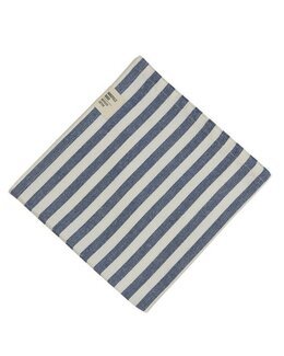 Serviett stripet Svea Blå
