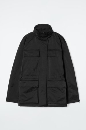 COS Women's Waisted Utility Jacket in Black
