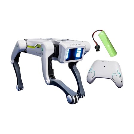 AI Robotisk Hund Leverer Realistisk Håndtrykk Kontekstuell Tilpasning og Interaksjon for Barn og Voksen Selskap