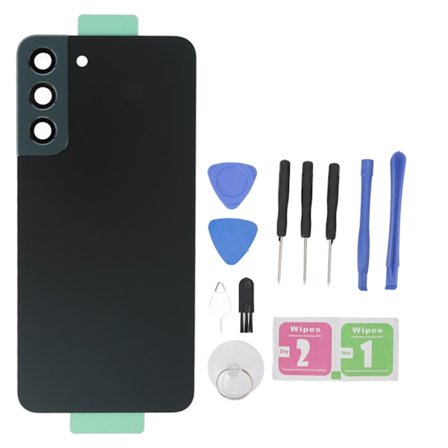 Takalasin kannen kotelo kotelo korvaava matkapuhelimen osat Samsung Galaxy S22 Plus S906U S906F vihreä