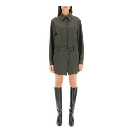 N21, Dresses Grijs, Dames, Maat:L,stretch