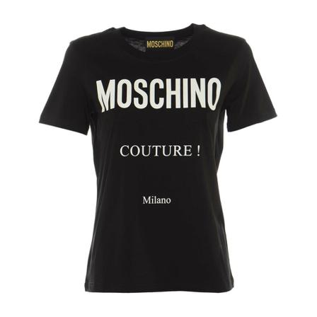 Moschino, T-Shirts Zwart, Dames, Maat:M