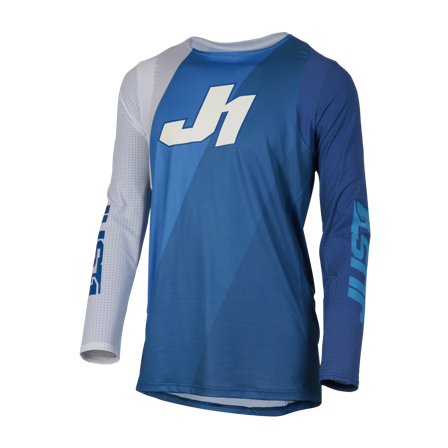 Maglia Cross Just1 J-Flex Shape Blu-Bianco L