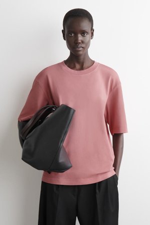 COS Women's Oversized T-Shirt in Pink
