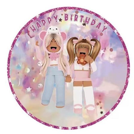 10 stk. Roblox Jente Tallerkener 7" Festutstyr