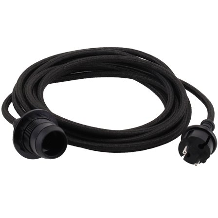 Watt&veke Kabel til utendørsbelysning 5 meter, svart