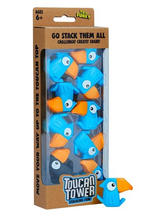 Funhouse Games Toucan Tower Blue - Blue - ONE SIZE