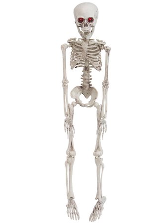 Miniskelett med Lysande Ögon