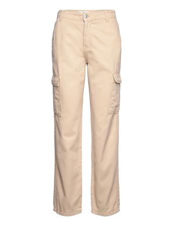 Pocket Cargo Jeans Cream Mango