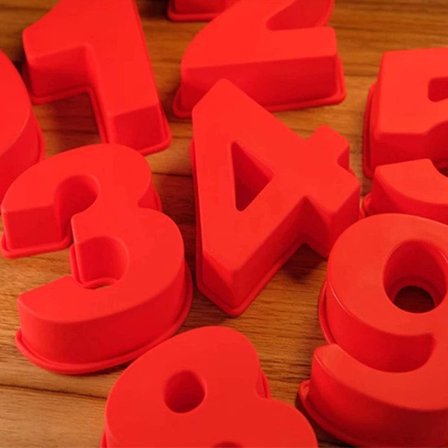 10 tum 9 delar stora sifferformar bakformar nummer 7 KLB