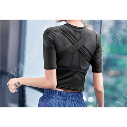 Träningsöverdel - TECH DISCOUNT - Sportdam - Snabbtorkande - Enfärgad - Vit