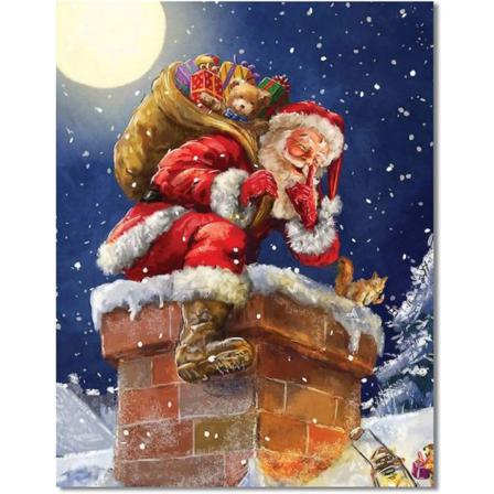 Jul Diamond Painting Strassvägg Vuxna Ny Xmas