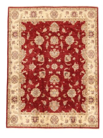 Handgeknüpft Ziegler 207X260 Wollteppich Dunkelrot/Orange