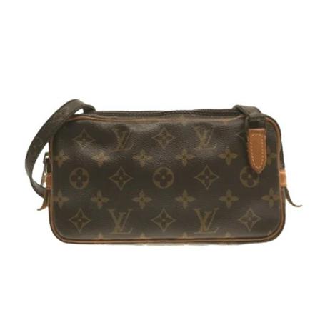 Louis Vuitton Vintage, Pre-owned Canvas louis-vuitton-bags Bruin, Dames, Maat:ONE Size
