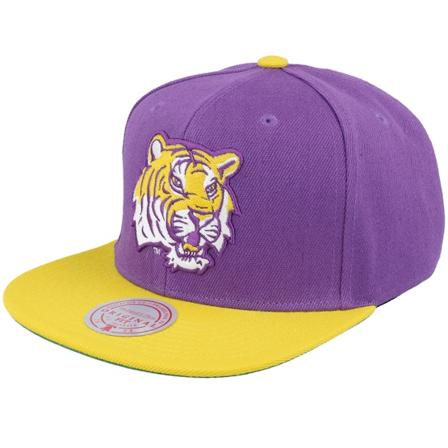Mitchell & Ness - Louisiana State Tigers Team 2 Tone 2.0 Purple/Yellow Snapback Snapback Purple Cap - College @ Hatstore