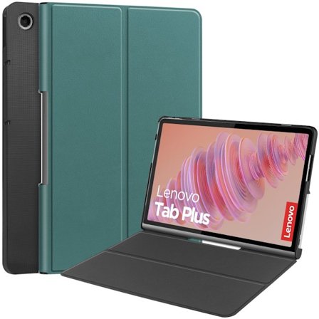 SKALO Lenovo Tab Plus 11.5" Duofold PU-Nahkakotelo - Vihreä