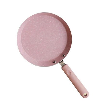 Aluminium Non-stick Pande Praktisk Stegepande Nyttig Omelet Pandekage Pande Køkken Gadget til Hjem Restaurant (6 Tommer, Pink)
