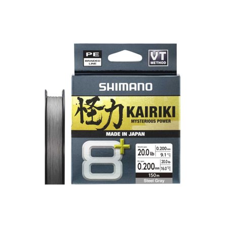 Shimano Kairiki 8+ 150m Grey - 0.19mm