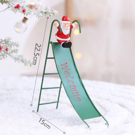 IC Metall jern rød postkasse hengende pynt juletrepynt A17