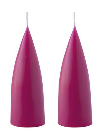 Hand Dipped C -Shaped Candles, 2 Pack Home Decoration Candles Block Candles Lyserød Kunstindustrien