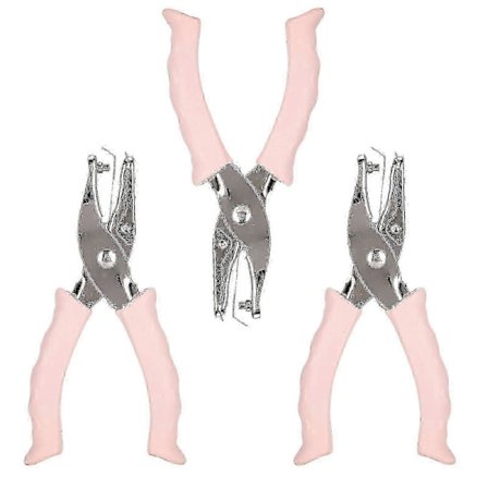 3 stk. Manuel Hultang 3 mm Enkelt Åbning Håndholdt Billet Papir Hulning Tang Skæreværktøj - yvan c