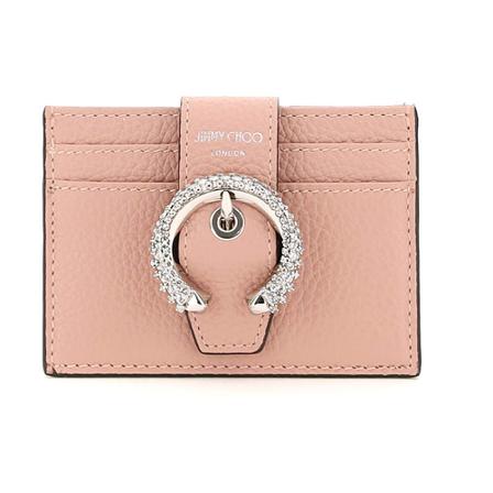 Jimmy Choo, Cardholder Różowy, Kobieta, Rozmiar: ONE Size