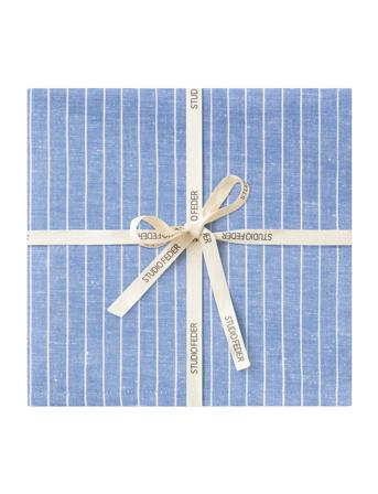 Livia Napkin - 4-Pack Home Textiles Kitchen Textiles Napkins Cloth Napkins Blue STUDIO FEDER