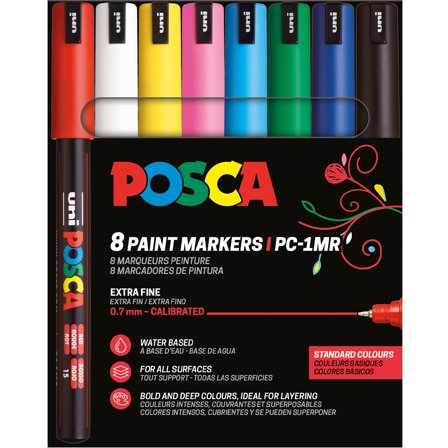 PC-1MR Standard Colours Set of 8