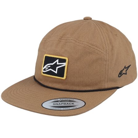 Alpinestars - Beige snapback Czapka Z Daszkiem - Port Hat Brown Snapback @ Hatstore