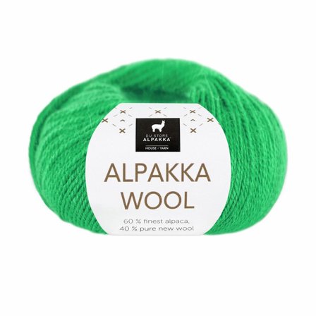 Du Store Alpakka Wool Skarp-Grønn 581, 50g