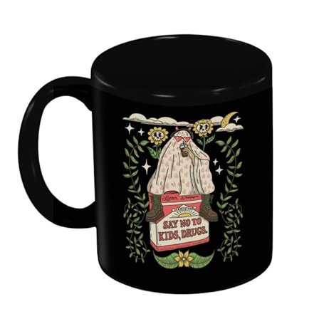 Letter Shoppe Säg Nej Till Barn, Droger Mugg One Size Svart