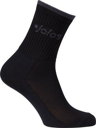 Jalas 8208B Strumpa svart, ribbat skaft 47-50, Kläder